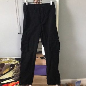 Black cargo pants